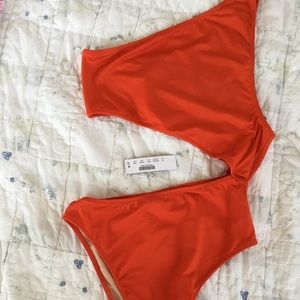 J crew one shoulder one piece swimsuit